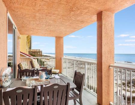 Beach view from Buena Vista condos balcony