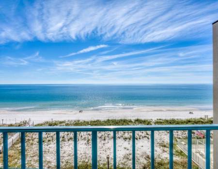Beach view from Surf Side Shores condos